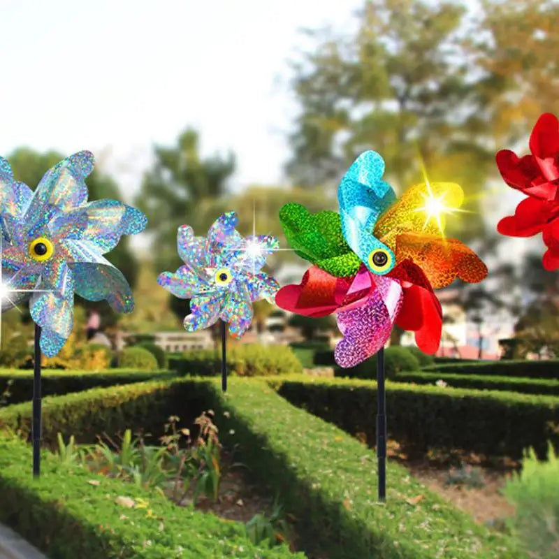 Reflective Bird Repellent Windmill – Garden & Lawn Decor Garden Wind Spinner Qme