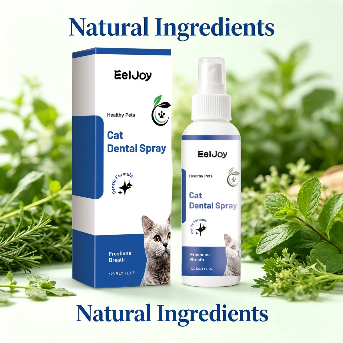 Pet Dental Spray – Plaque & Tartar Control, Fresh Breath | 120ml Pet Dental Spray Qme