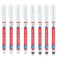 Deep Hole Long Nib Marker Pens – Waterproof 8-Pack Deep Hole Marker Pen Qme 4 White 4 Black