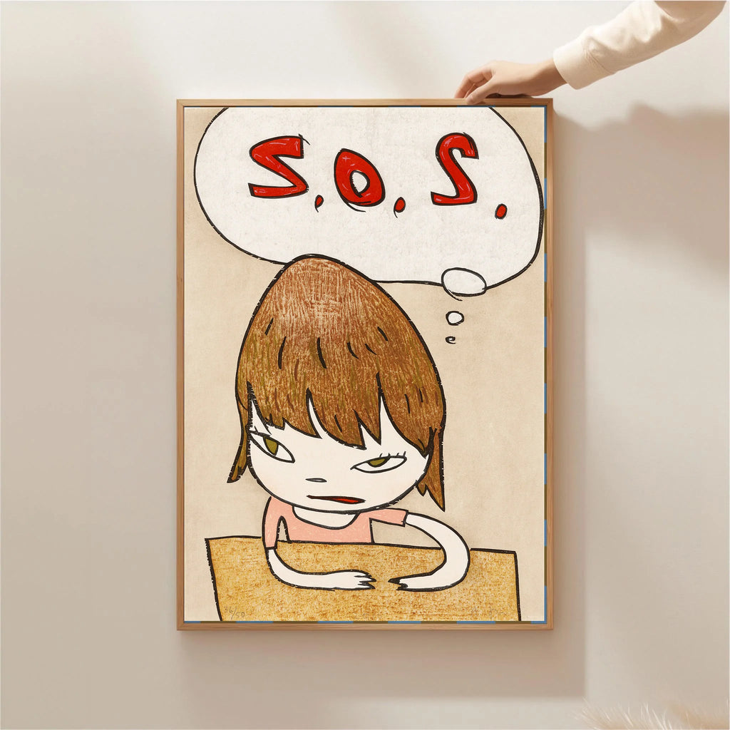 Yoshitomo Nara Canvas Wall Art Poster – Modern Home Decor Canvas Wall Art Qst