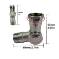 Brass Water Hose Swivel Adapter – 180° & 360° Rotating Hose Swivel Adapter Qme China Mainland Dark Khaki