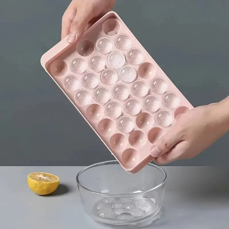33-Cavity Ice Ball Mold Tray – Whiskey & Popsicle Maker Ice Ball Mold Tray Qme