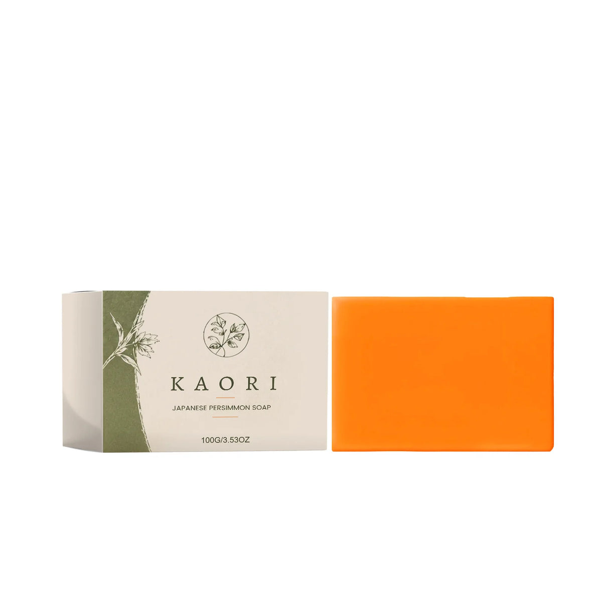 Persimmon Soap Bar – Brightening Moisturizing Face & Body Wash Brightening Bar Soap Qst 1PCS