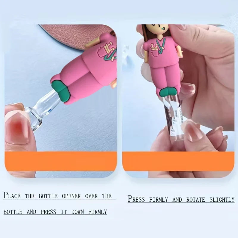 Syringe-Shaped Ampoule Bottle Opener Keychain Cutter Tool Ampoule Bottle Opener Qme