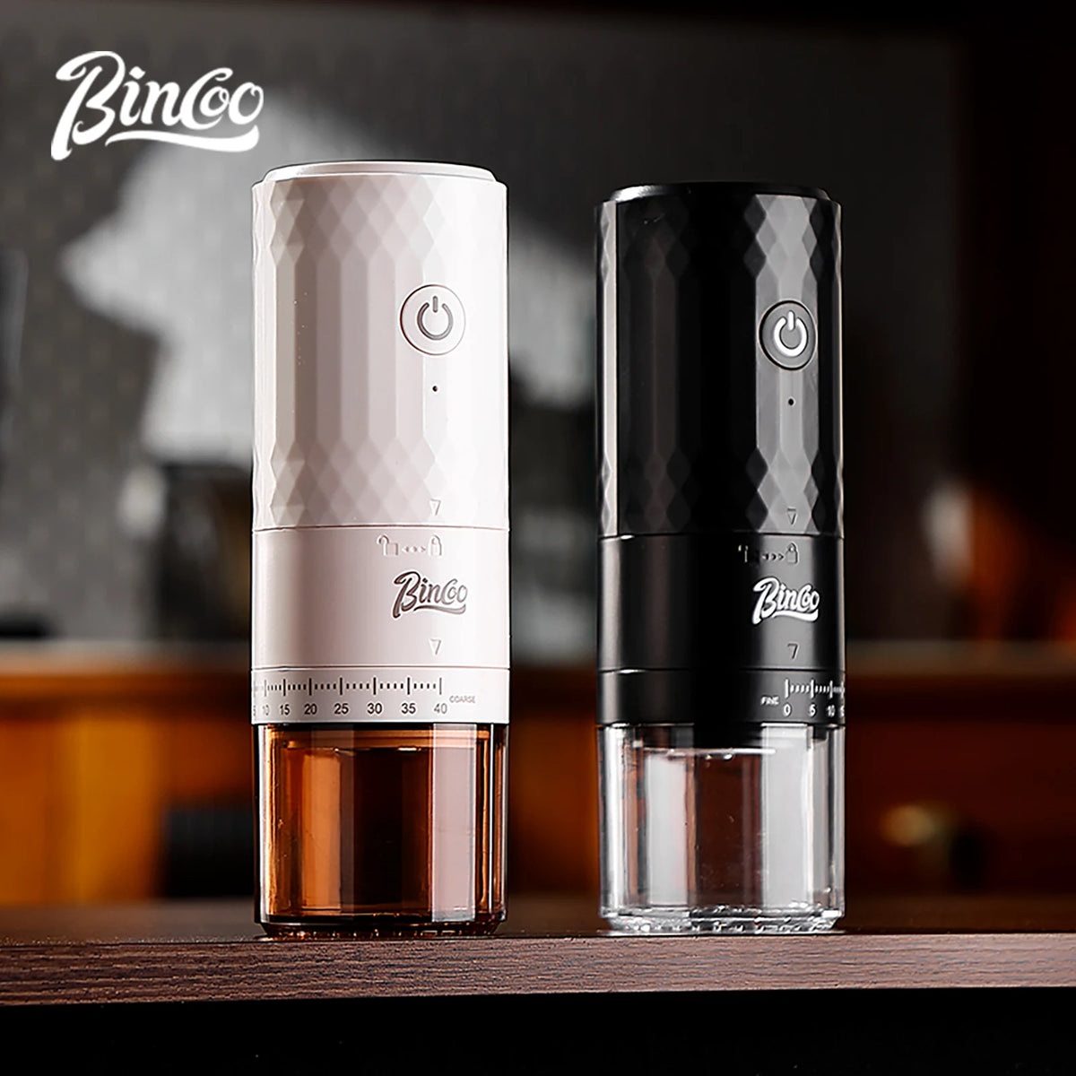 Bincoo Electric Coffee Grinder – Compact Automatic Bean Mill Electric Coffee Grinder Qst