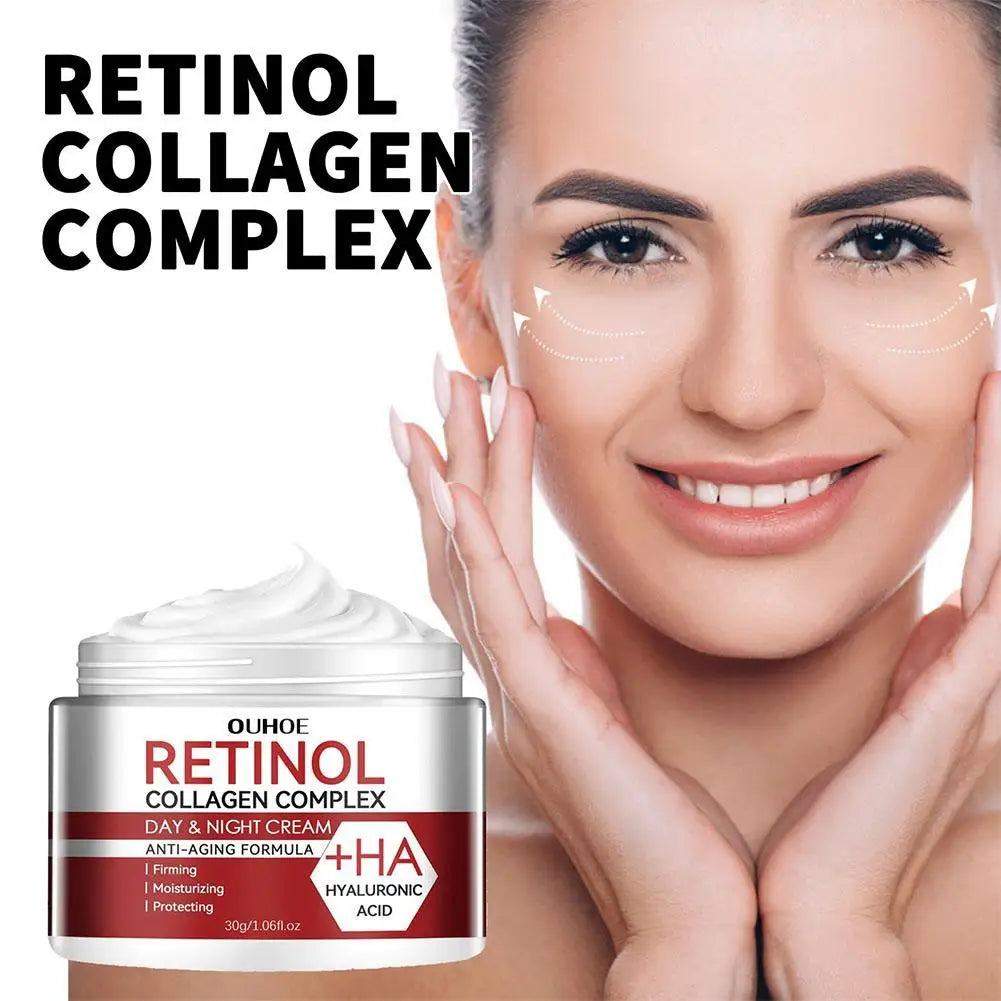 Retinol & Hyaluronic Acid Face Cream – Smooth & Brighten Anti-Aging Face Cream Qme