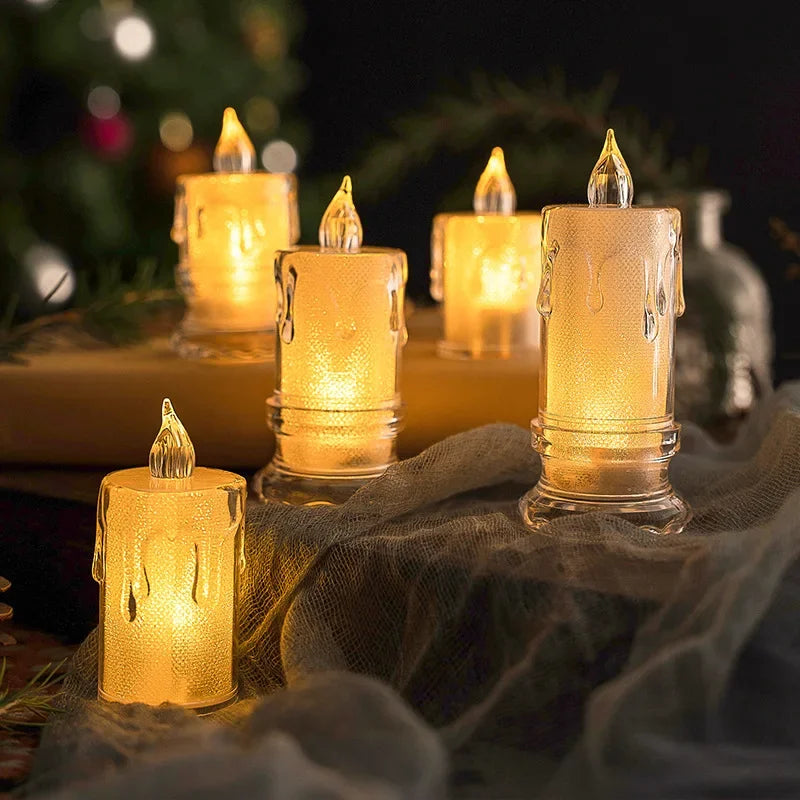 LED Crystal Candle Light – Flameless Smokeless Mini Candle LED Flameless Candle Qme