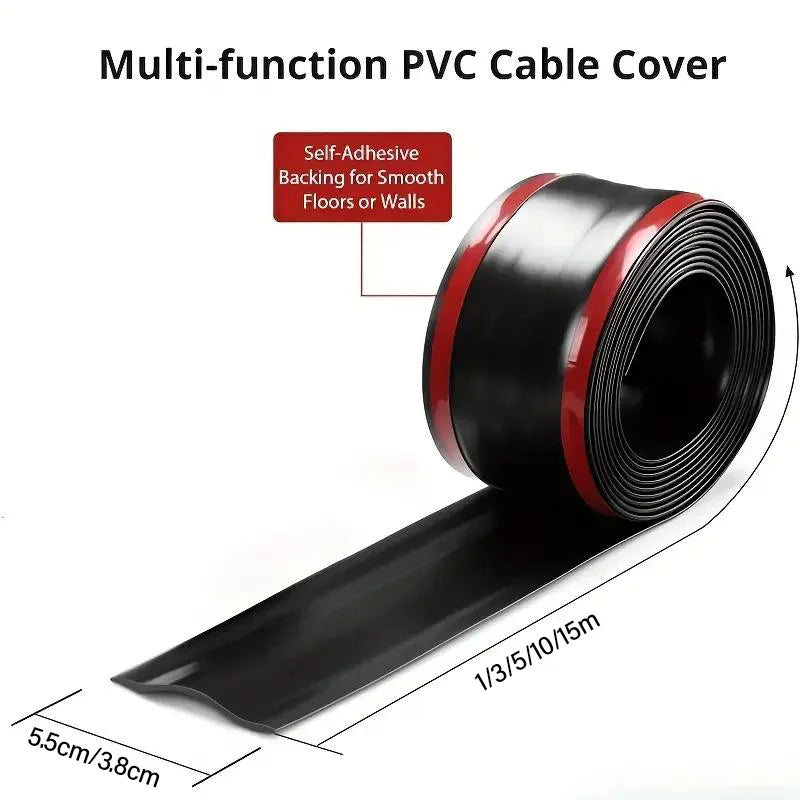 PVC Self-Adhesive Cable Cover Wire Protection Strip – 6 Colors Cable Management Strip Qme