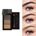 Qme Three-Shade Waterproof Eyebrow Powder – Long-Lasting Eyebrow Powder Qme 4.5g