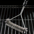 Stainless Steel Wire BBQ Mesh Brush | Grill Cleaning Tool BBQ Grill Brush Qme black
