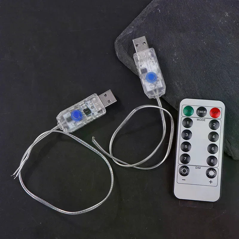 USB LED Strip Light Remote Controller – 8 Modes | Christmas LED Strip Controller Qme