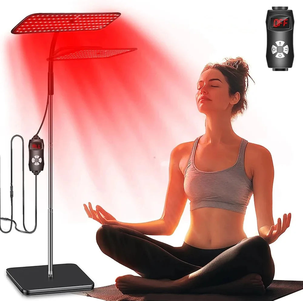 25W Red Light Therapy Panel 660nm 850nm with Adjustable Stand Red Light Therapy Panel Qst 1Pcs