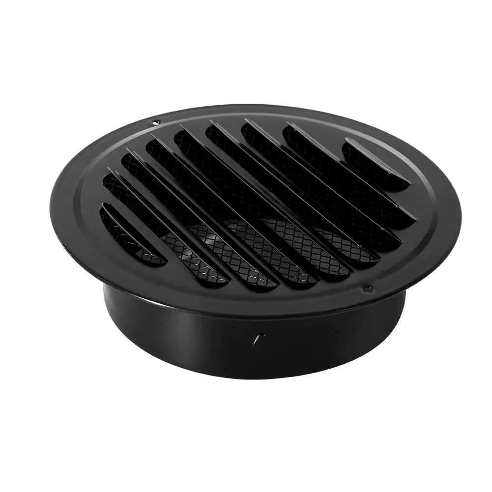 Round Stainless Steel Wall Vent Duct Exhaust Grille 70–200mm Vent Exhaust Grille Qme 70mm
