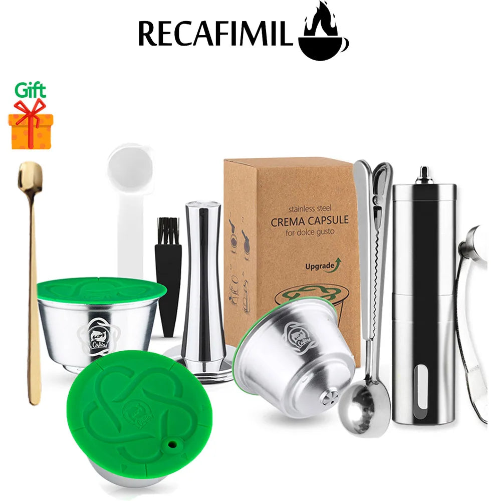 Reusable Stainless Steel Coffee Capsule for Dolce Gusto Refillable Coffee Capsule Qst