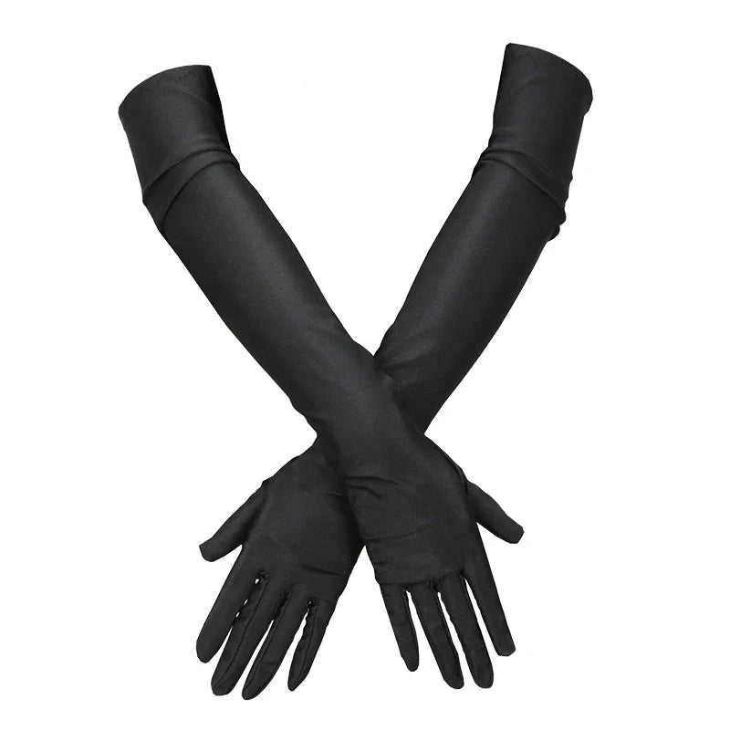 Women's Long Opera Gloves – Elbow Length Evening & Prom Opera Gloves Qme