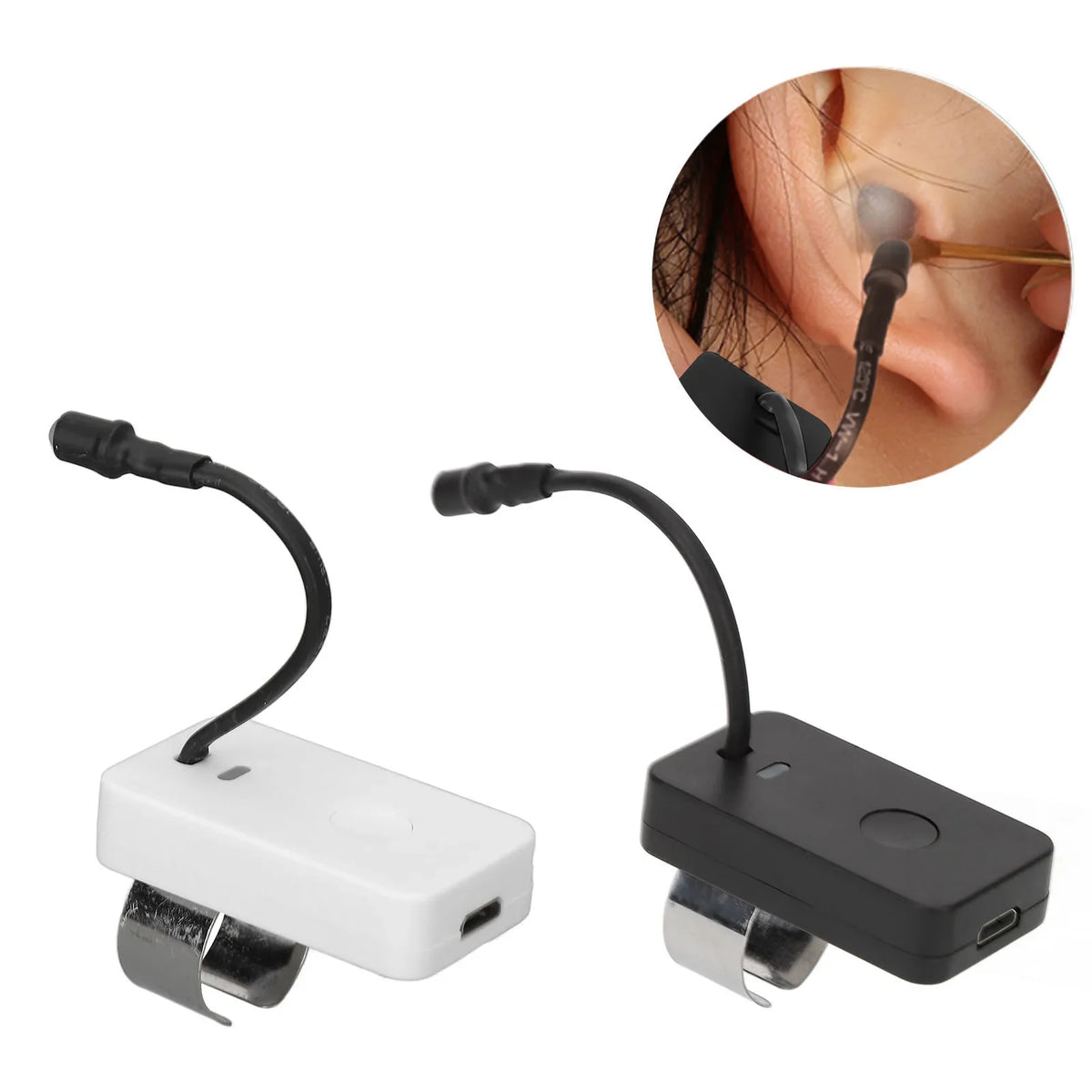 LED Ear Pick Thumb Lamp | USB Rechargeable, 3 Brightness Levels LED Thumb Lamp Qme