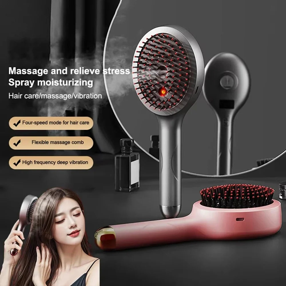 Electric Spray Massage Comb – Vibrating Scalp Massager Brush Scalp Massager Comb Qme