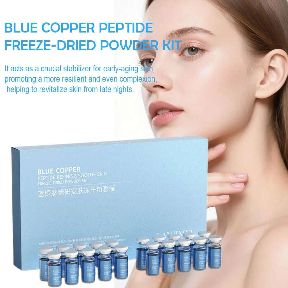 Blue Copper Peptide Freeze-Dried Powder DIY Face Serum Peptide Face Serum Qme