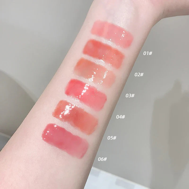 Gege Bear Water Gloss Lip Gloss – Mirror Finish Long-Lasting Lip Gloss Qme
