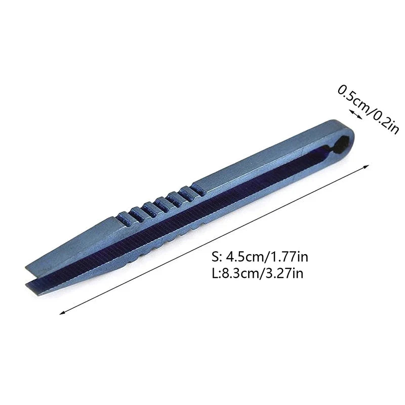 Titanium TC4 EDC Tweezers Clip – Multipurpose Pick-Up Tool EDC Titanium Tweezers Qme
