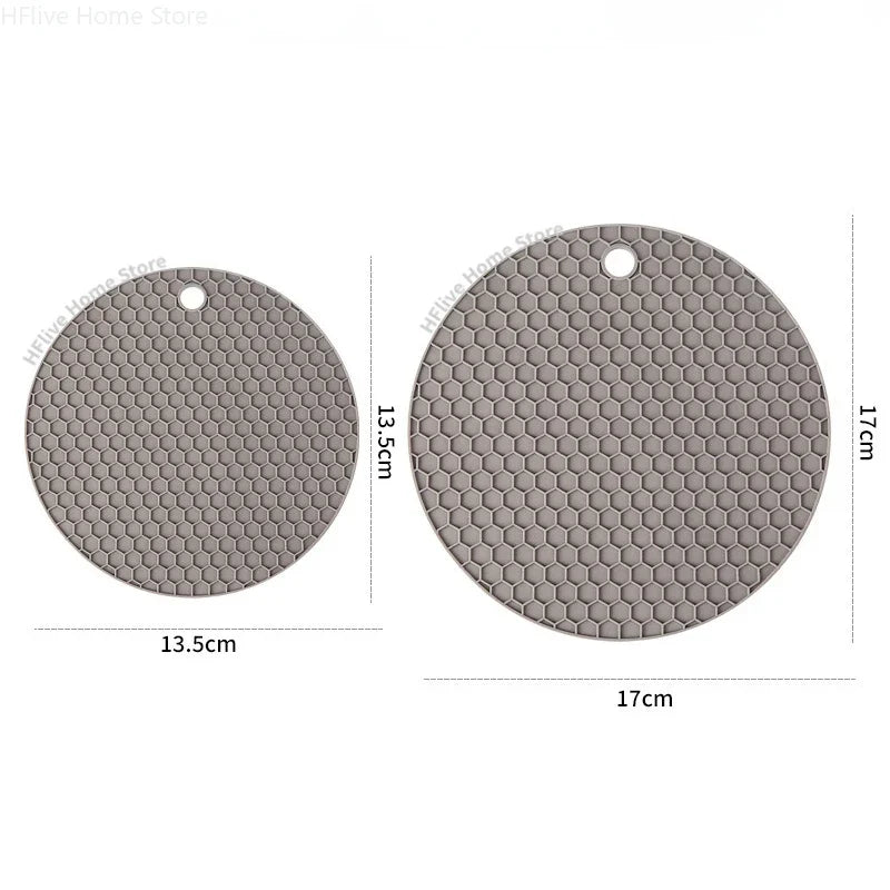 Silicone Tableware Mat – Heat Resistant Non-Slip Pot Holder Silicone Kitchen Mat Qme