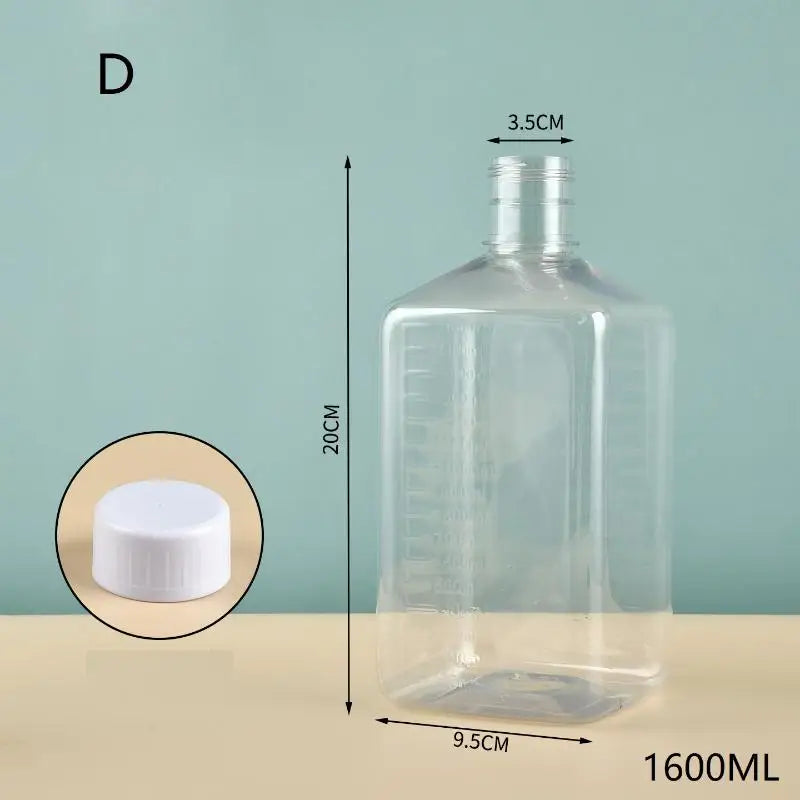 Syrup Dispenser Bottle with Lid | Coffee Bar Kitchen Container Syrup Dispenser Bottle Qme D