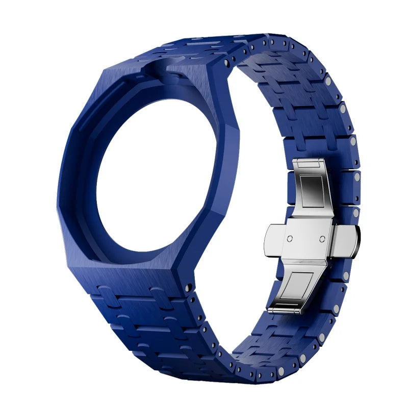 Swatch X AP Royal Pop Watch Strap & Case – Ceramic Band Watch Strap & Case Qme 2.Navy Blue-12.0