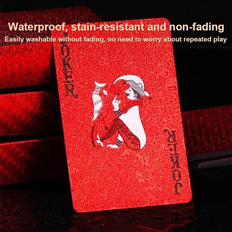 Waterproof Dragon Playing Cards – Red Poker Deck | Pool & Travel Waterproof Playing Cards Qme