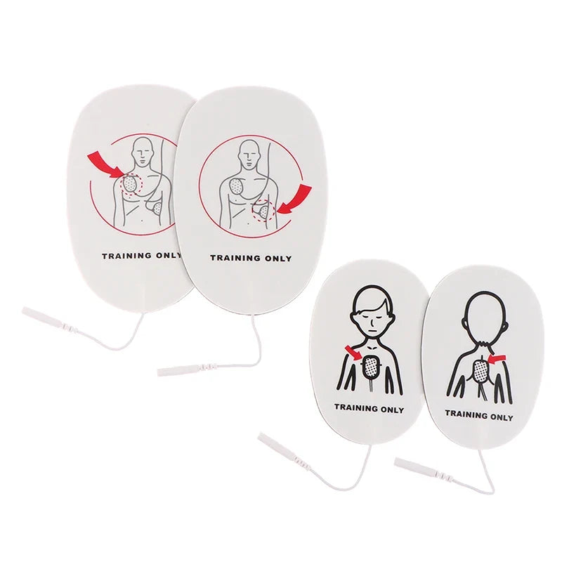 AED Trainer Replacement Pads Adult – First Aid Training Patches AED Training Pads Qme