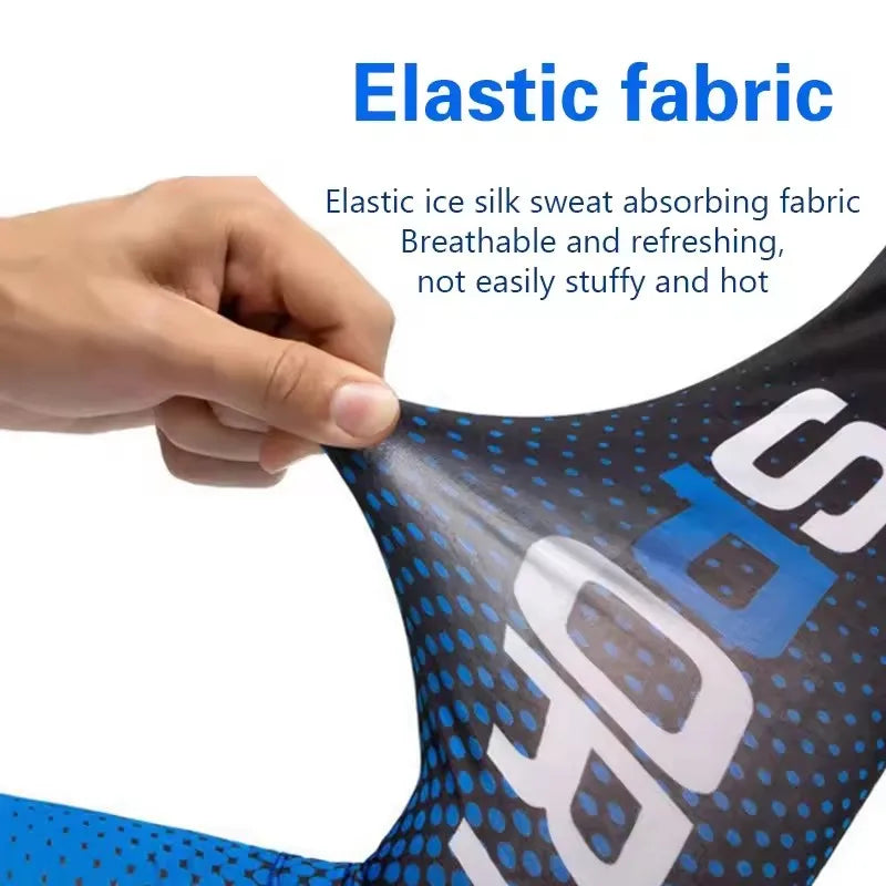 Ice Silk UV Protection Arm Sleeves – Unisex Cooling Anti-Slip UV Protection Arm Sleeves Qme