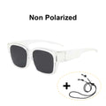 VOPHA Polarized Fit-Over Sunglasses UV400 Unisex | T02 Polarized Sunglasses Qst Transparent black