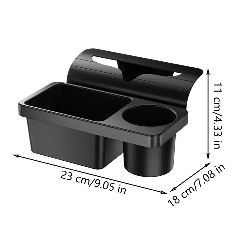 Car Door Cup Holder & Seat Organizer – No-Tool Install Car Cup Holder Qst Black