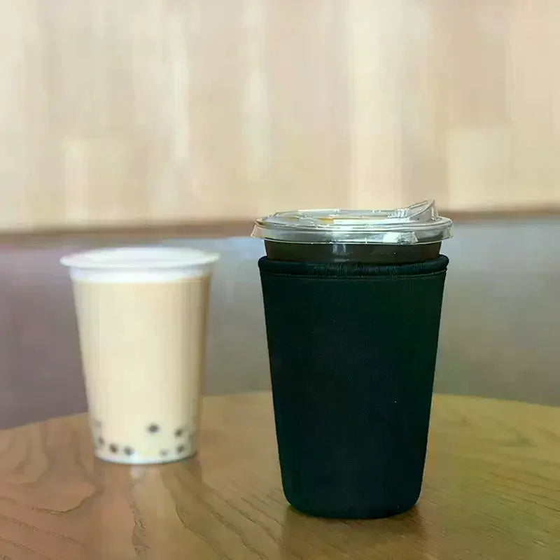 Reusable Iced Coffee Sleeve Neoprene Insulator – S, M, L Coffee Cup Sleeve Qme