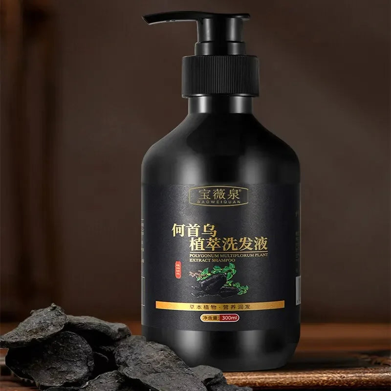YOUNGCOME Herbal Polygonum Multiflorum Shampoo 300ml Herbal Shampoo Qst