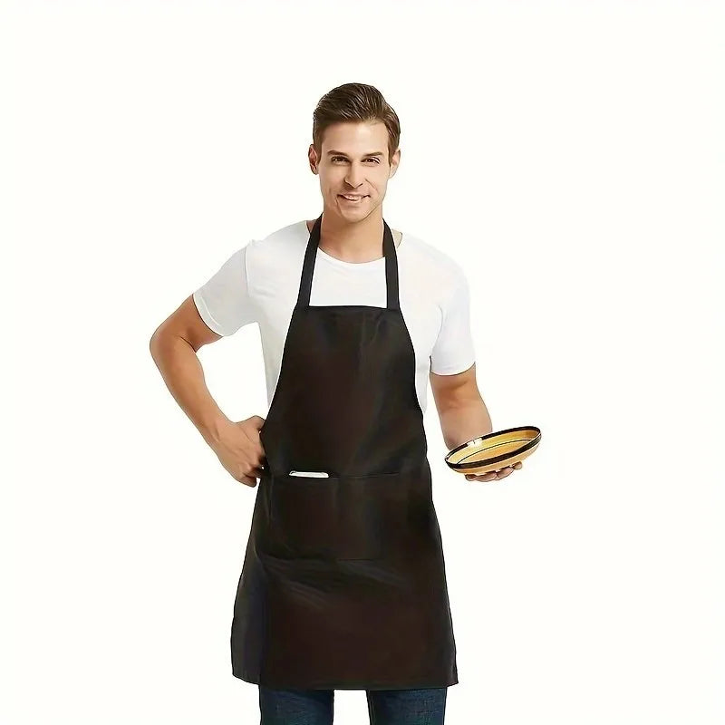 Adjustable Canvas Apron with Pockets – Chefs, Waiters & BBQ Canvas Work Apron Qme