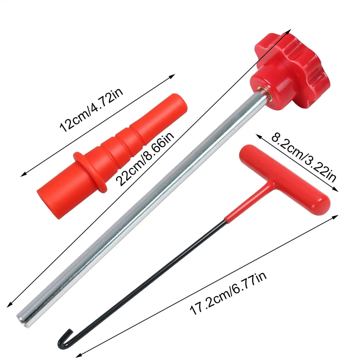 3-Piece Alloy Tire Valve Stem Removal Tool Set | Non-Slip Tire Valve Tool Set Qme