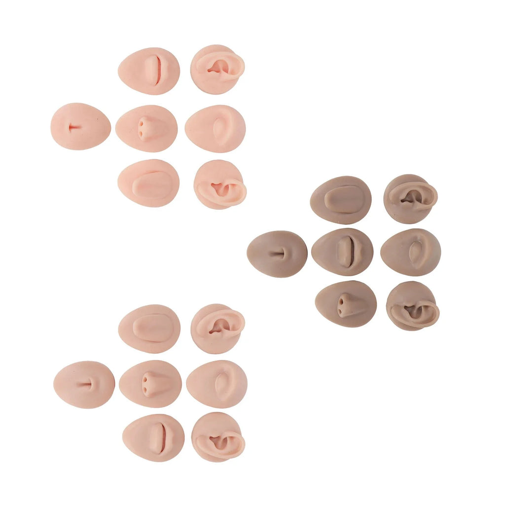 Silicone Face & Body Practice Model – Eye Ear Nose Mouth Set Silicone Practice Model Qme