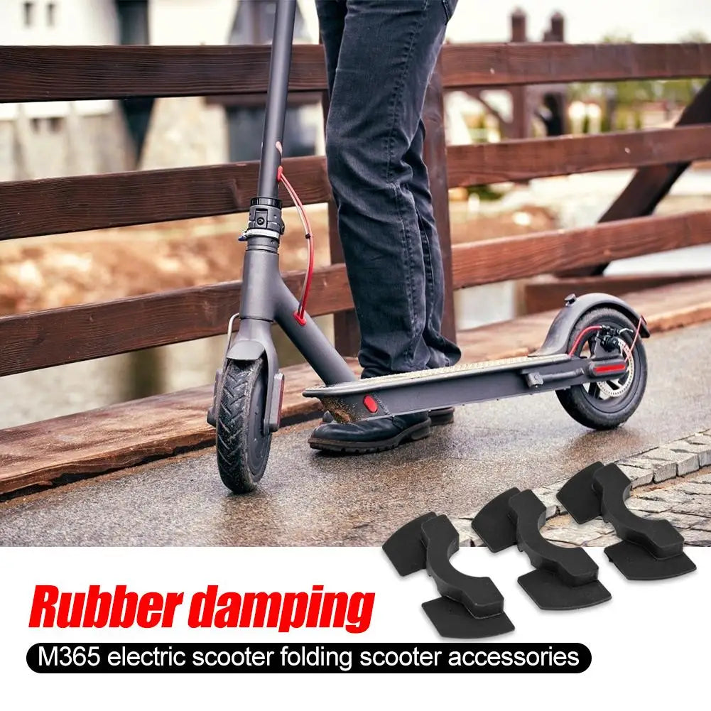 Electric Scooter Front Fork Rubber Vibration Damper Pads 3pcs Scooter Damper Pad Qme