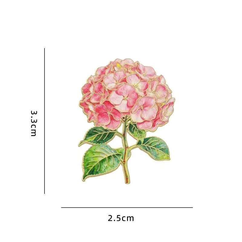 Botanical Enamel Flower Lapel Pin – Elegant Floral Brooch Enamel Lapel Pin Qme A4