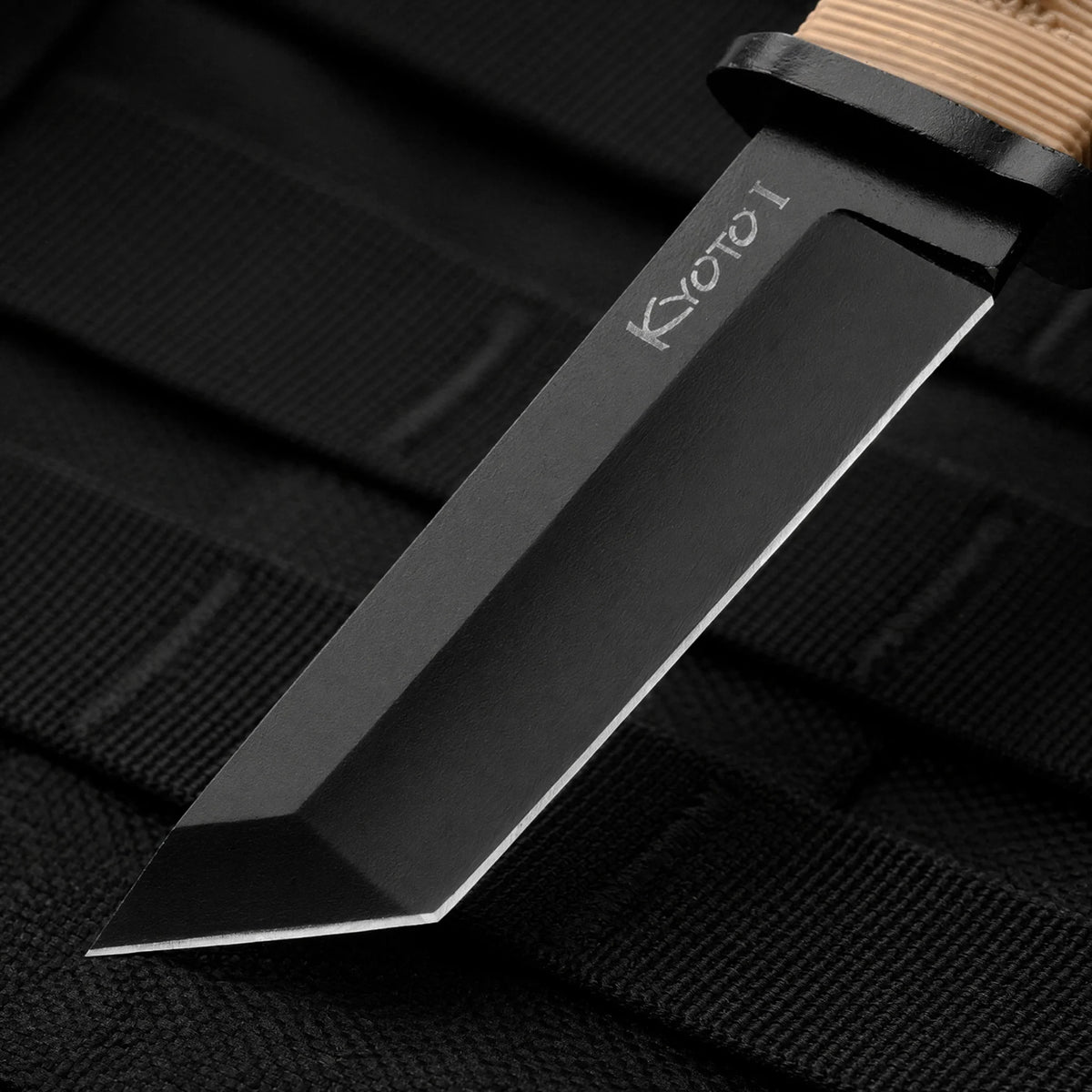 Outdoor Camping Fixed Blade Knife – Steel & Rubber Handle Fixed Blade Knife Qst