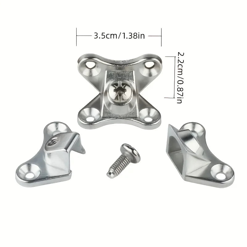 Zinc Alloy Butterfly Angle Brackets 6 Sets with Screws Angle Bracket Hardware Qme