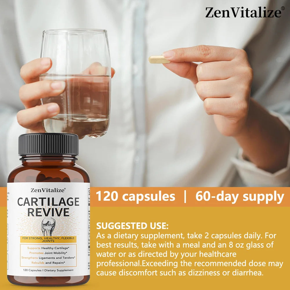 Joint Support Supplement – Collagen, Glucosamine & MSM | ZENVITALIZE Joint Support Supplement Qst