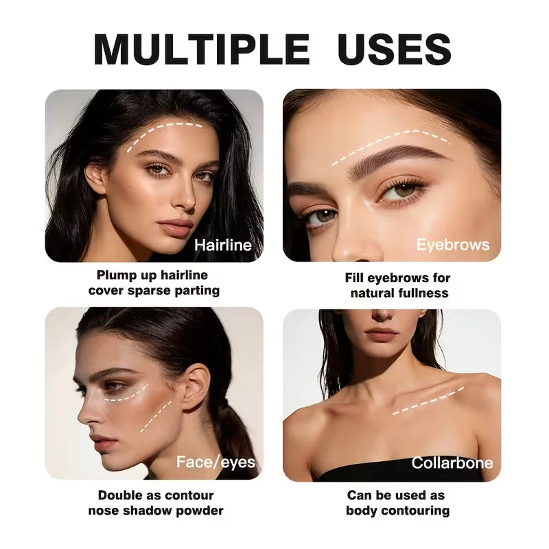 Waterproof Hairline Powder Stick – Gray Root Touch Up Cover Hair Root Concealer Qme