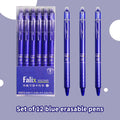 Erasable Gel Press Ballpoint Pens – School & Office Stationery Erasable Gel Pen Qme Blue