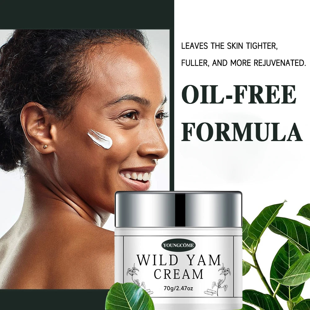 YOUNGCOME Wild Yam Root Face Cream – Brightening & Hydrating Face Moisturizer Cream Qst