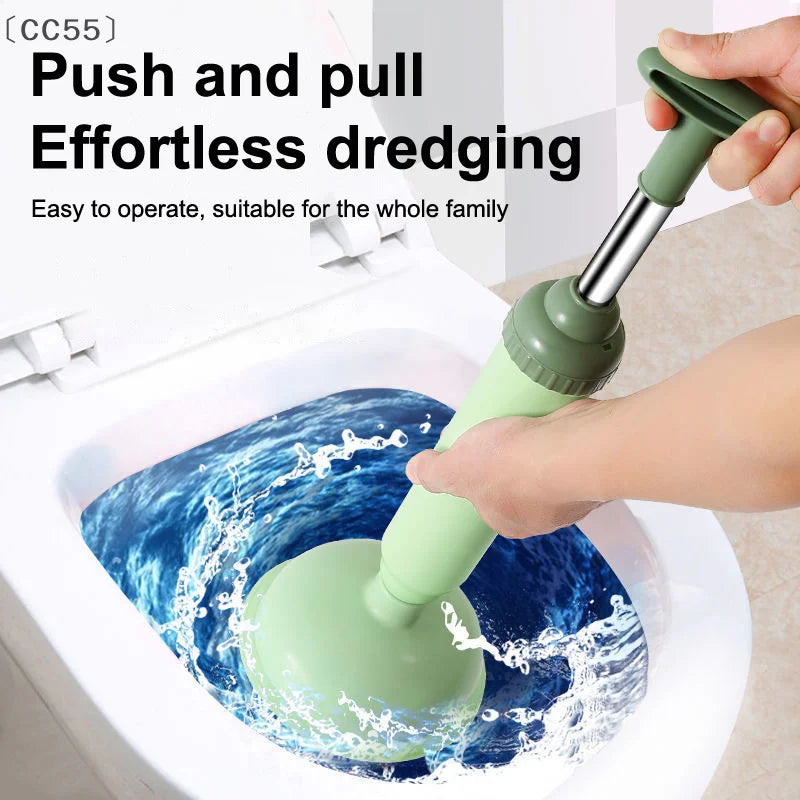 High-Pressure Toilet Plunger – Powerful Suction Drain Unblocker Drain Plunger Qst