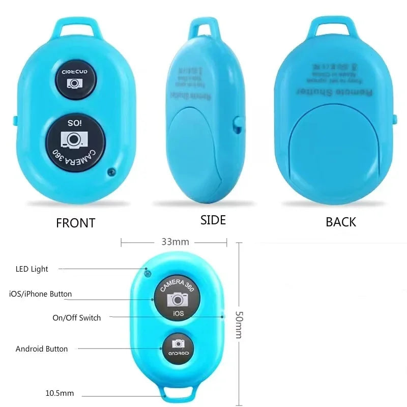 Bluetooth Selfie Stick Remote Shutter – Wireless & Lightweight Bluetooth Camera Remote Qme
