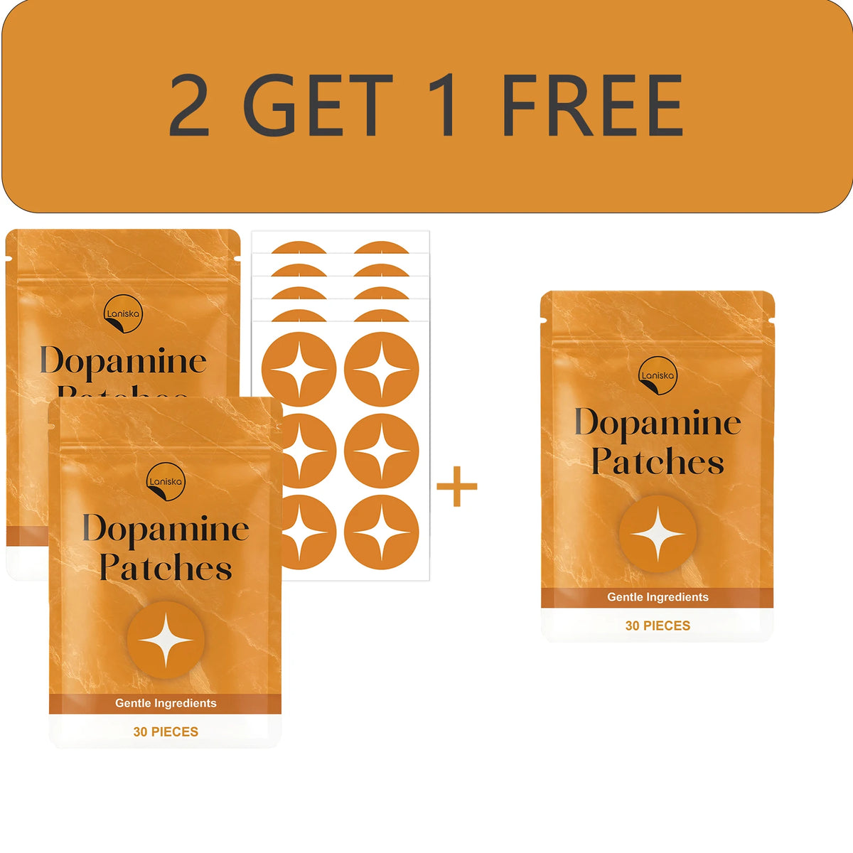 Laniska Dopamine Body Care Patches 30pc – Cooling & Breathable Body Care Patch Qst 2 GET 1 FREE