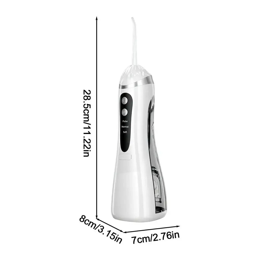 Rechargeable Electric Water Flosser & Brace Irrigator Electric Water Flosser Qme White