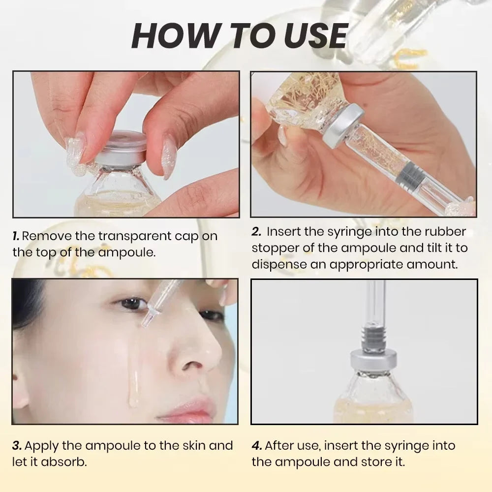 Korean Silk Collagen Peptide Essence Serum | Deep Hydration Collagen Essence Serum Qme